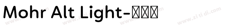 Mohr Alt Light字体转换
